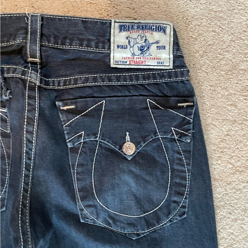 Mens used True Religion Jeans size 34. Time to clean out the closet.